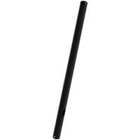 Black Multibrackets M Pro Series extension pipe, 1.5m length, cylindrical with smooth finish and holes at both ends.