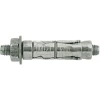 "Metal Rawlplug M8/60P Rawlbolt with projecting bolt, hex nut, and washer, designed for secure anchoring, Qty 5"