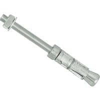 Silver Rawlplug projecting bolt M12/30P with threaded shaft and expanding sleeve, bag of 5.