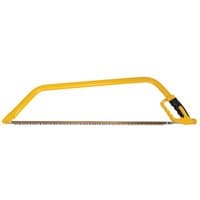 Yellow Roughneck bowsaw with a 760mm blade and ergonomic handle.