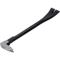 Black Roughneck Bonsai Moulding Bar with a flat claw end and a polished silver angled head.