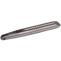 Rubi Endure Tile Cutter Scoring Wheel, metallic silver with textured grip and pointed tip for precision cutting.