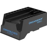 Black Scangrip CONNECT Hilti Smart Battery Connector with blue text and grooved sides.