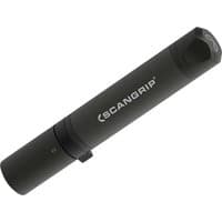Black Scangrip FLASH 600 LED torch with cylindrical body and side switch, featuring Scangrip logo in white.