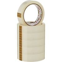 Scotch 508 Transparent Tape pack of 6 rolls, each 25mm x 66m, with clear film and branded core.