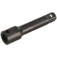 Sealey 3/8" Drive Impact Socket Extension Bar, black steel, cylindrical with square drive end and ball detent.