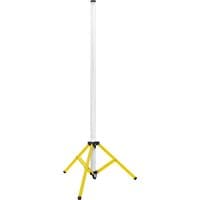 Sealey 360 Degree Tubular Tripod Worklight with yellow tripod legs and a tall, cylindrical white light tube.