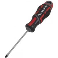 Sealey AK4351 slotted screwdriver with red and black Gripmax® handle, 3 x 75mm shaft.
