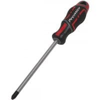 Sealey AK4367 screwdriver with black and red Gripmax handle, Pozi #3 tip, and 150mm silver shaft.