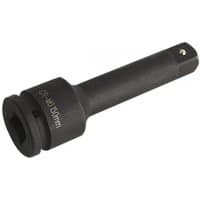 Black Sealey impact extension bar 150mm with 3/4in square drive, cylindrical body, and engraved size markings.