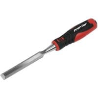 Sealey AK9233 wood chisel, 16mm blade, red and black ergonomic handle, hammer-thru design.