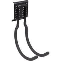 Black Sealey APH Large J Storage Hook with dual curved arms and a perforated mounting plate.