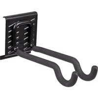 Black Sealey APH sports equipment storage hook with dual padded hooks and wall-mounting plate.