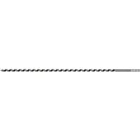 Auger wood drill bit, 10mm diameter, 600mm length, black spiral flutes, silver shank, by Sealey.