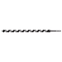 Sealey AW20x460 auger wood drill, 460mm long, 20mm diameter, black spiral design with silver shank.