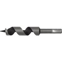 Sealey auger wood drill bit, 22mm diameter, 155mm length, silver with black spiral flute and hexagonal shank.