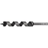 Sealey AW25x235 auger wood drill bit, 25mm diameter, 235mm length, spiral design, silver and black finish.