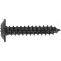 Black self-tapping screw, 3.5 x 19mm, flanged head, Pozi drive, pack of 100 by Sealey.