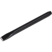 Black Sealey cold chisel with a flat cutting edge and hexagonal body design.