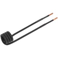 "Black Sealey direct induction coil with copper tips for VS230 and VS250 heaters, featuring a coiled loop design"