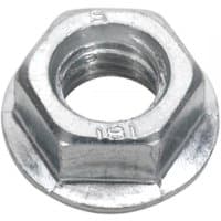 Sealey FN12 M12 zinc flange nut with serrated edges, hexagonal shape, pack of 50.