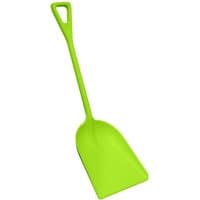 Bright green Sealey polypropylene shovel with a wide, flat blade and a triangular handle.