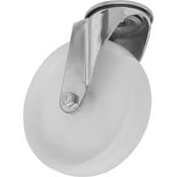 Sealey heavy duty nylon bolt hole castor wheel with white wheel and metal bracket.