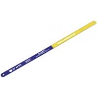 Yellow and blue Sealey 300mm hacksaw blade, HSS bi-metal, 24TPI, pack of 2.