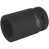 Black Sealey 36mm deep impact socket with 1-inch square drive and engraved size marking.