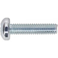 Sealey MSP625 machine screw, M6 x 25mm, pan head, pozi drive, zinc finish, pack of 50.
