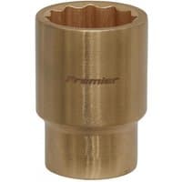 Bronze Sealey 22mm socket with 1/2in square drive, non-sparking Walldrive® design, smooth cylindrical body.