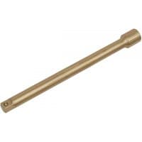Sealey NS064 non-sparking extension bar, 1/2in square drive, 250mm length, bronze-colored finish.