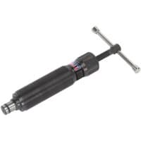 Black Sealey PS990 hydraulic ram with chrome accents and T-shaped handle.