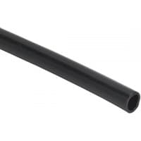 Black polyethylene tubing, 8mm diameter, 100m length, smooth surface, flexible coil.