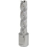 Silver Sealey Rotabor Cutter HSS, 13mm diameter, 50mm cut depth, spiral flutes, cylindrical shank.