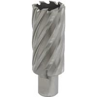 Sealey RBHSS30L Rotabor Cutter, silver with spiral flutes, 30mm diameter, 50mm cut depth, cylindrical shank.