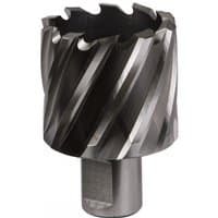 Sealey RBHSS42S Rotabor Cutter, silver HSS steel with spiral flutes, 42mm diameter, 25mm cut depth.