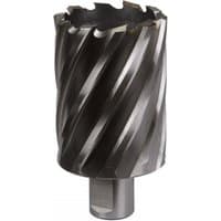 Sealey RBHSS46L Rotabor Cutter, silver with spiral flutes, 46mm diameter, 50mm cut depth, cylindrical shank.
