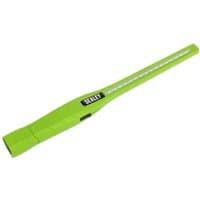 Green Sealey rechargeable LED slim inspection lamp with elongated design and central LED strip.