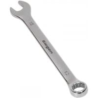 Silver Sealey 12mm combination spanner with open-end and ring-end, engraved with size markings and brand name.