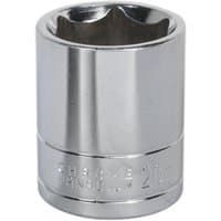 Sealey S0662 Walldrive® socket, 26mm, 1/2in square drive, shiny silver finish with engraved size marking.