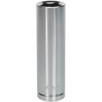 Sealey S0670 Walldrive® deep socket, 14mm, 1/2in square drive, sleek silver finish, cylindrical shape.