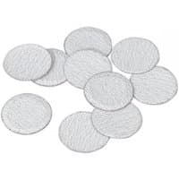 Pack of 10 grey Sealey sanding discs, 50mm diameter, 60 grit, textured surface.