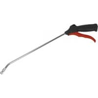 Sealey air blow gun with long silver nozzle, black grip handle, red trigger, and 1/4in BSP air inlet.
