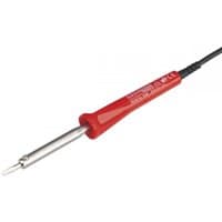 Red Sealey SD40 soldering iron 40W/230V with a pointed metal tip and black power cord.