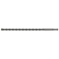 Sealey SDS Plus drill bit, 12mm diameter, 310mm length, silver with spiral fluting and pointed tip.