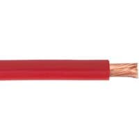 Red Sealey 170A automotive battery starter cable with exposed copper wire core.