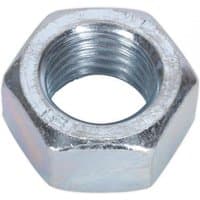 Steel nut M24, hexagonal shape, zinc finish, threaded interior, part of a pack of 5 by Sealey.