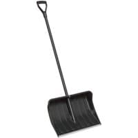 Black Sealey SS06 snow shovel with a wide ribbed blade and a long handle with a D-grip.