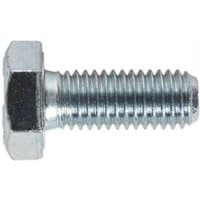 Zinc-plated Sealey setscrew M10 x 25mm with hexagonal head, threaded body, pack of 25, grade 8.8 steel.